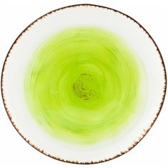 Тарелка для закуски 18,2х18,2х2 см Elan Gallery Кантри зеленая