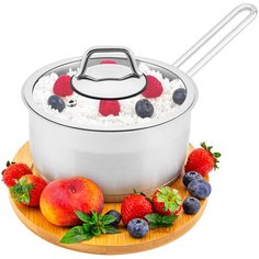 Ковш 1,6 л Elan Gallery гармония вкуса Серебро с крышкой D16
