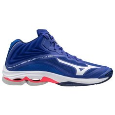 Кроссовки волейбольные мужские MIZUNO V1GA2005 20 WAVE LIGHTNING Z6 MID текстиль синий цвет синий размер US 9