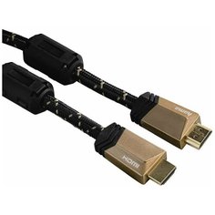 Кабель аудио- видео Hama Premium HDMI (m)/HDMI (m) 1.5 м, ферритовые кольца, черный (00122210)