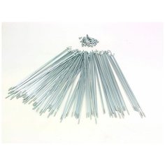 Велосипедные спицы TBS оцинкованные 14gx85мм с ниппелями 1/2", 144 шт.