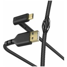 Кабель Hama 00187215 USB (m)-micro USB (m) 1.5 м, черный