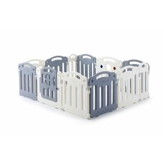 Манеж Unix Line Classic PPCL10 серый/белый