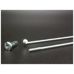 Спицы оцинкованные 14gx248мм с ниппелями 1/2", 144 шт. TBS