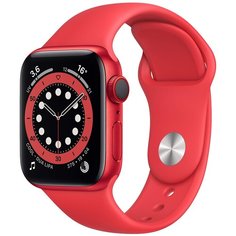 Умные часы Apple Watch Series 6 GPS 40мм Aluminum Case with Sport Band, (PRODUCT)RED