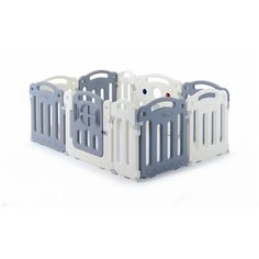 Манеж Unix Line Classic PPCL8 серый/белый