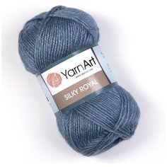 Пряжа для вязания YarnArt Silky Royal 50гр 140м (35% шелковая вискоза, 65% шерсть мериноса) (431 джинсовый), 5 мотков
