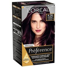 LOreal Paris Preference стойкая краска для волос, 4.26 благородный сливовый
