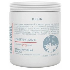 OLLIN Professional Full Force Тонизирующая маска с экстрактом пурпурного женьшеня для волос и кожи головы, 250 мл, банка