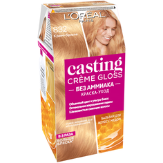 LOreal Paris Casting Creme Gloss стойкая краска-уход для волос, 832 крем-брюле