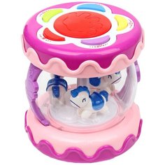 Интерактивная развивающая игрушка Ути-Пути Музыкальная карусель 72407, розовый