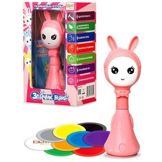 Интерактивная развивающая игрушка BertToys Зайчик Няня, розовый
