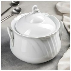 Ваза для супа 2200 мл ф.426 голубка "Белье" 1827161 Добрушский фарфоровый завод