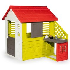 Домик Smoby С кухней 810702/810703, 810711/810713, красный