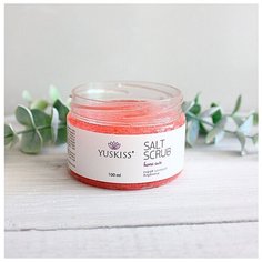 Скраб солевой YUSKISS «Клубника», 100 мл