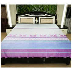 Норвегия фиол, плед велсофт, 240х200 Текс Дизайн