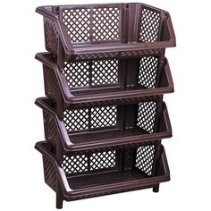 Этажерка напольная Альтернатива Универсал коричневый Alternativa