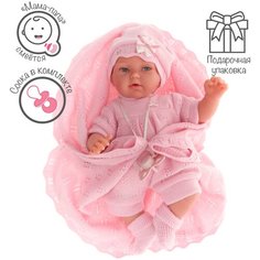 17089 Кукла шарнирная Лючия в розовом, 29 см, мягконабивная Antonio Juan