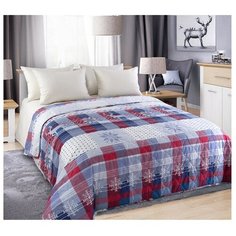 Покрывало Текс-Дизайн Норвегия, 210 х 260 см, красный/синий