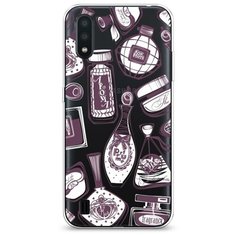 Силиконовый чехол "Счастье в духах" на Samsung Galaxy A01 / Самсунг Гэлакси А01 Case Place