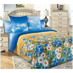 Постельное белье «Васильки», перкаль (Семейный) Текс Дизайн