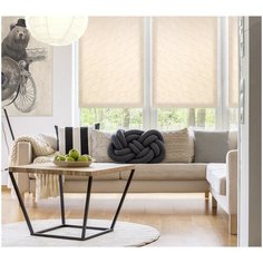 Штора рулонная 52(48)/170 жаккард бежевый Delfa