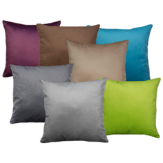 Подушка декоративная ТМ Сказка на ночь "классика велюр" 45х45 см красный