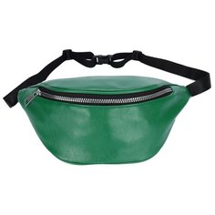 Поясная сумка женская OrsOro, искусственная кожа, зелeный