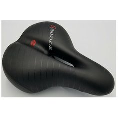 Седло велосипедное TBS AZ-6048, 280х200мм, с отверстием, с мигалкой, HF-AZ-6048
