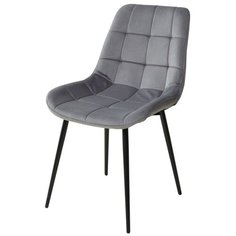 Кухонный-Обеденный Стул хофман, цвет темно-серый #H15, велюр / черный каркас m-sity (м-сити) / Ru-Stol. ru