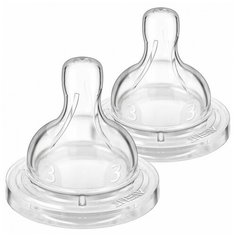 Соска Philips Avent Anti-colic Classic+, быстрый поток, 6 м+, SCF634/27, 2 шт.