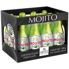 Набор конфет Abtey Mojito ликерные бутылочки из темного шоколада, 108 г