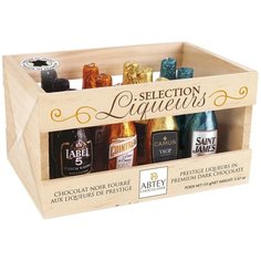 Набор конфет Abtey Selection liqueurs ликерные бутылочки из темного шоколада, 155 г