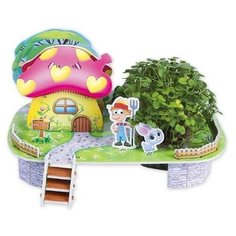 Zilipoo Картонный 3D-пазл "Грибной дом" (22 детали)