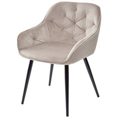 Кухонный-Обеденный Стул-кресло BREEZE G108-10 серебристый серый, велюр . Для гостиной m-sity (м-сити) / Ru-Stol. ru