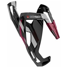 Флягодержатель ELITE Custom Race Plus, черный, пурпур (амарант) рисунок, EL0140648