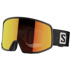 Маска Salomon Lo Fi ML, black/universal mid red