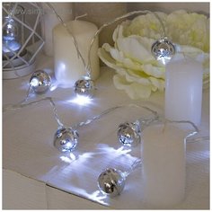 Гирлянда с насадками "Погремушки" 4м. (20Led) (2388702) Белый Luazon