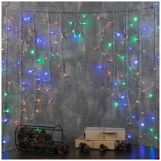 Гирлянда арка 1,0, х1,0м. (126Led) комнатная, прозрачный пр контроллер (10804929) Мульти Luazon