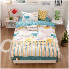 Детское постельное бельё ситрейд CDK014, размер 1,5 спальный, люкс сатин (100% хлопок), простыня 230 см