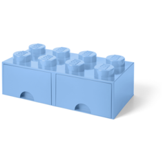 Ящик для хранения 8 выдвижной голубой, Lego