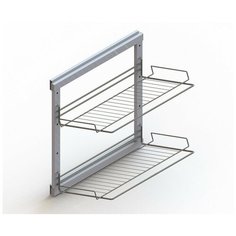 Обувница UMM 2-х уровневая на рамке, хром (16.04.00.1.1.1)