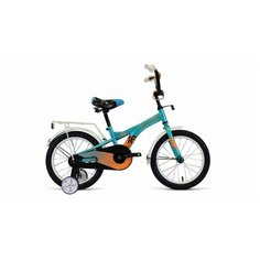 Велосипед FORWARD CROCKY 16 (16" 1 ск 2020-2021, бирюзовый/оранжевый
