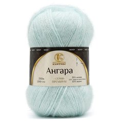 Пряжа для вязания Камтекс Ангара 100гр. 250м. (35% мохер, 15% шерсть кроссбред, 50% акрил) (073 лед), 5 мотков