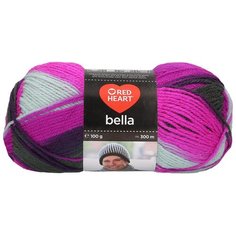 Пряжа для вязания Red Heart Bella 100гр 300м (100% акрил) (01007 романтика (секционный)), 10 мотков