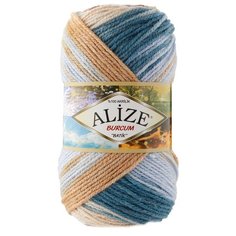 Пряжа для вязания ALIZE Burcum Batik 100гр. 210м. (100% акрил) ТУ (7648), 5 мотков