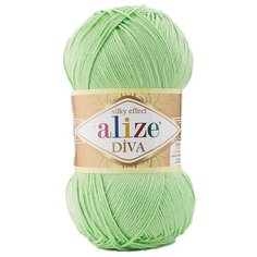Пряжа для вязания ALIZE Diva 100гр. 350м. (100% микрофибра) ТУ (41 ментол), 5 мотков