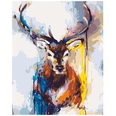 Какаду картина по номерам Цветной олень (KA00160), 50 х 40 см Kakadu