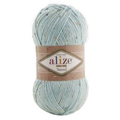 Пряжа для вязания Alize Cotton Gold Tweed 100г 330м (57% хлопок, 40% акрил, 3% полиэстер) (514 мята), 5 мотков