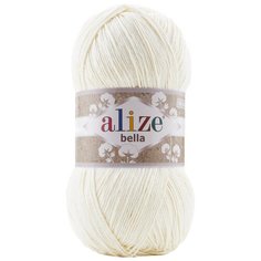 Пряжа для вязания ALIZE Bella 100 100гр. 360м100% хлопок) (62 молочный), 5 мотков